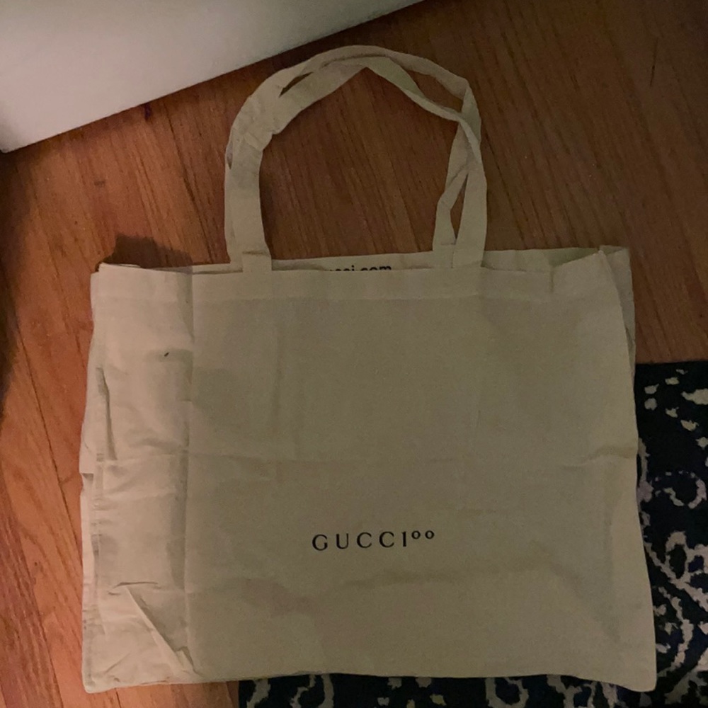 Gucci online canvas tote bag
